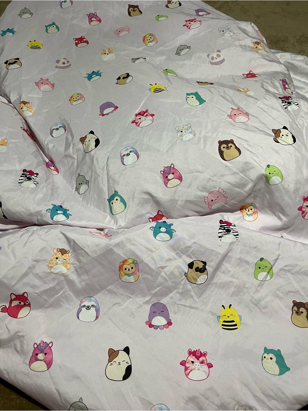 Squishmallow fitted twin sheet